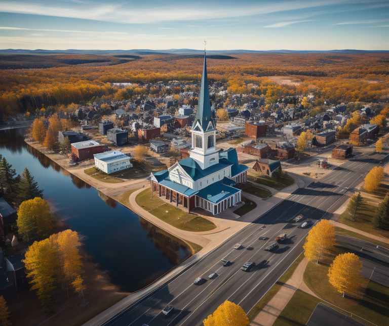 Aerial view of Concord NH