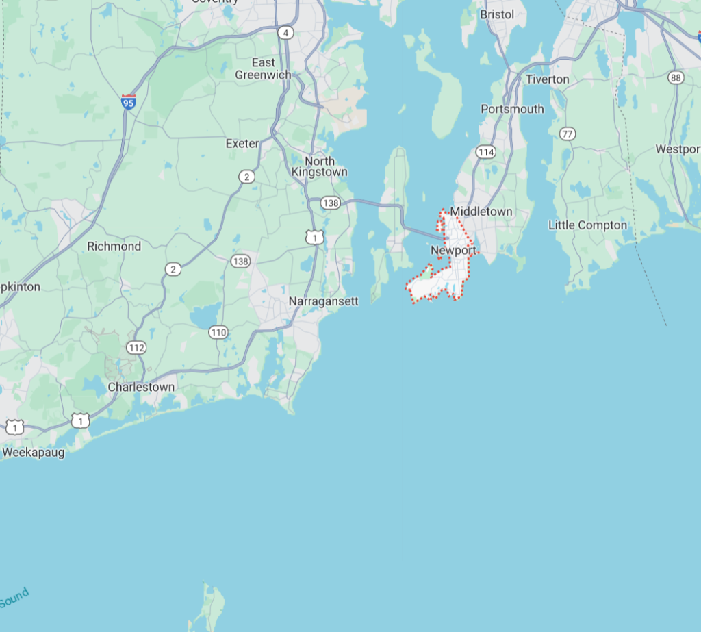 SafeWell Service Map for Newport, Rhode Island
